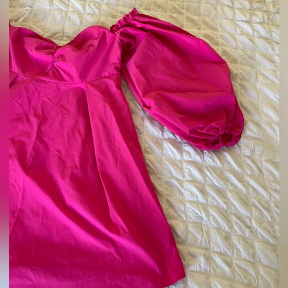 Vero Moda hot pink off the shoulder mini dress - Picture 2 of 7